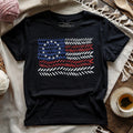America Watercolor Pattern T-shirt