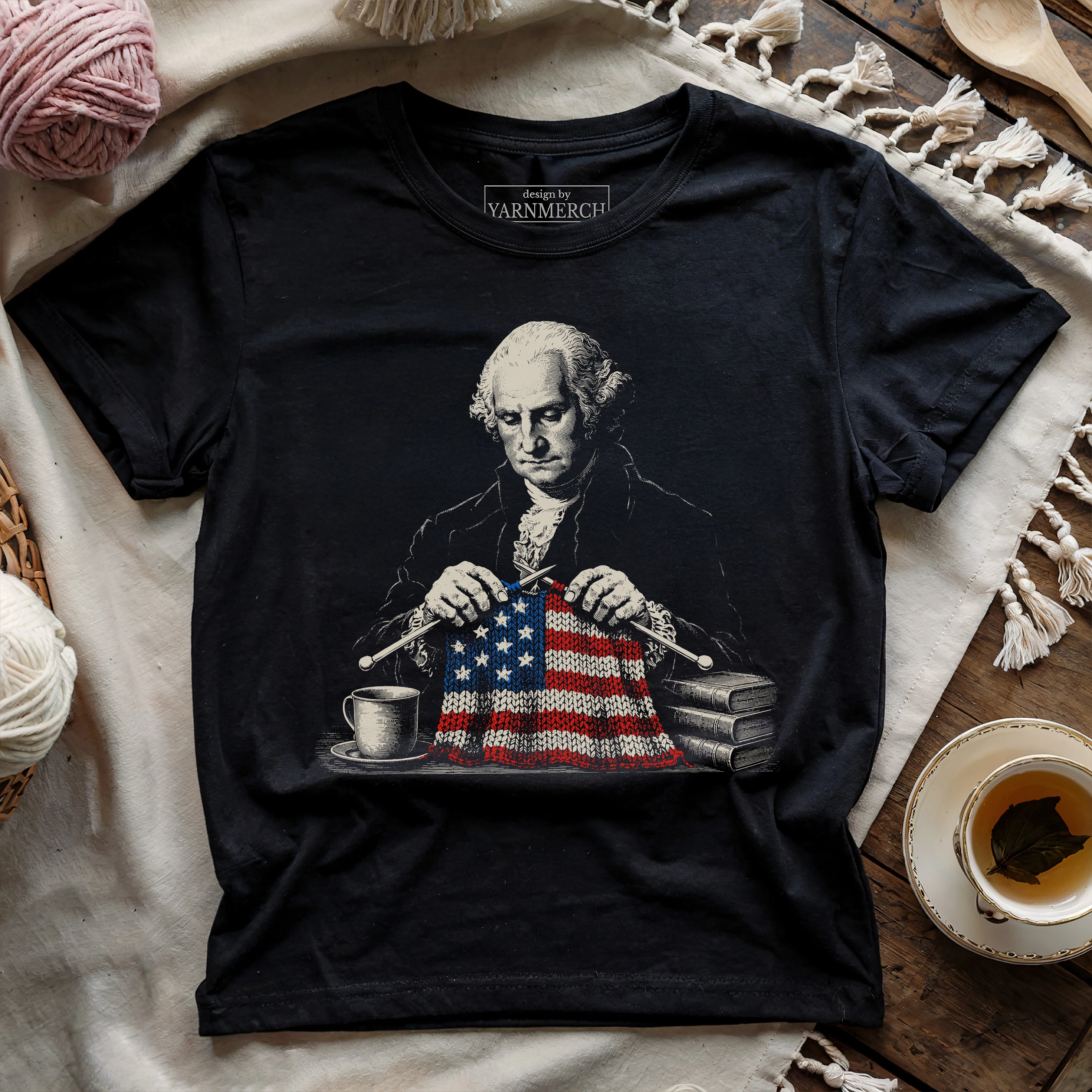 America George, Coffee And Books T-shirt