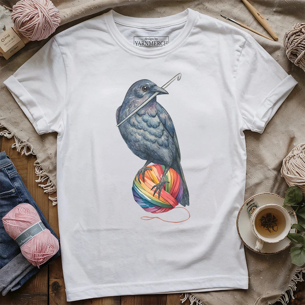 Crochet Crow T-shirt