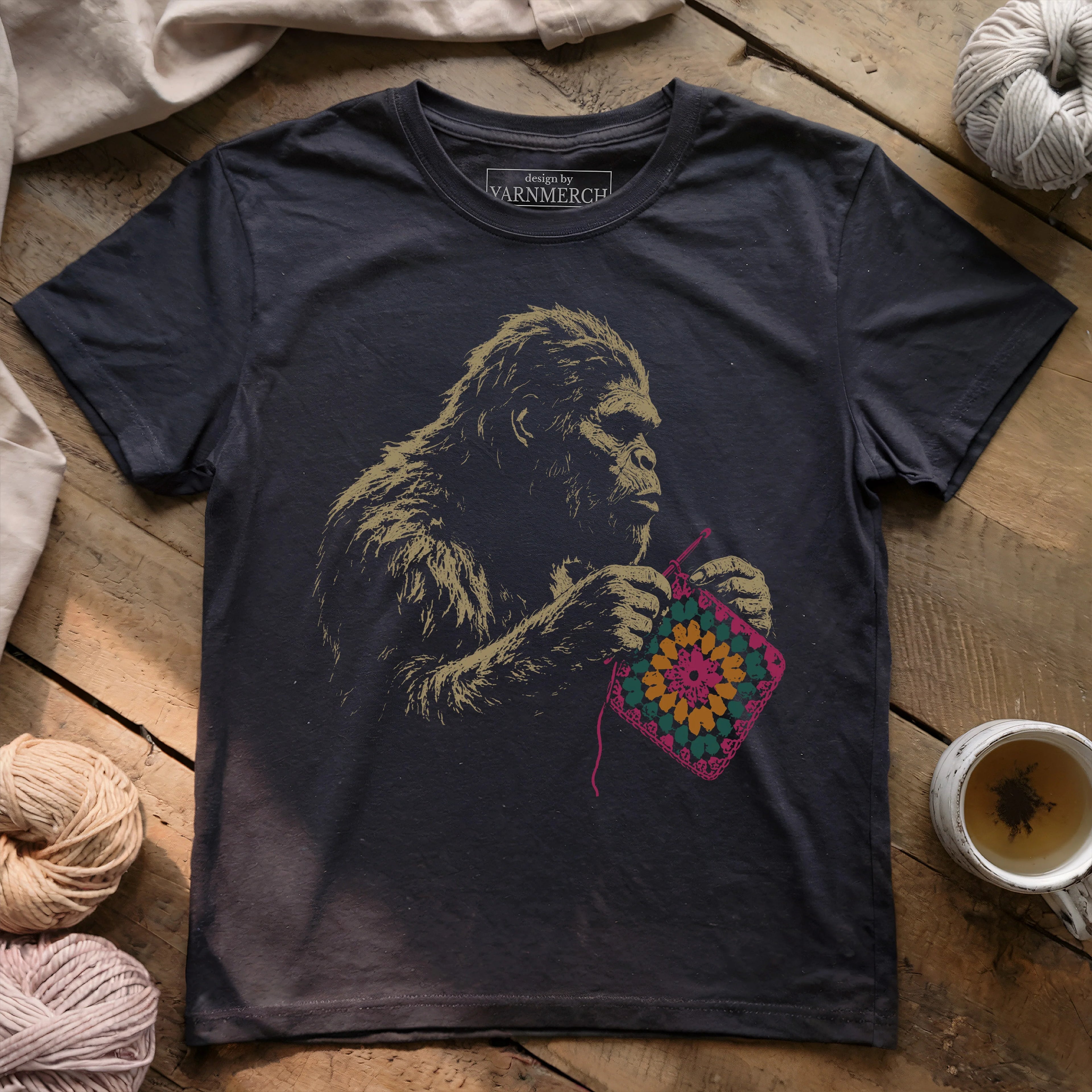 Big Foot Crocheting T-shirt