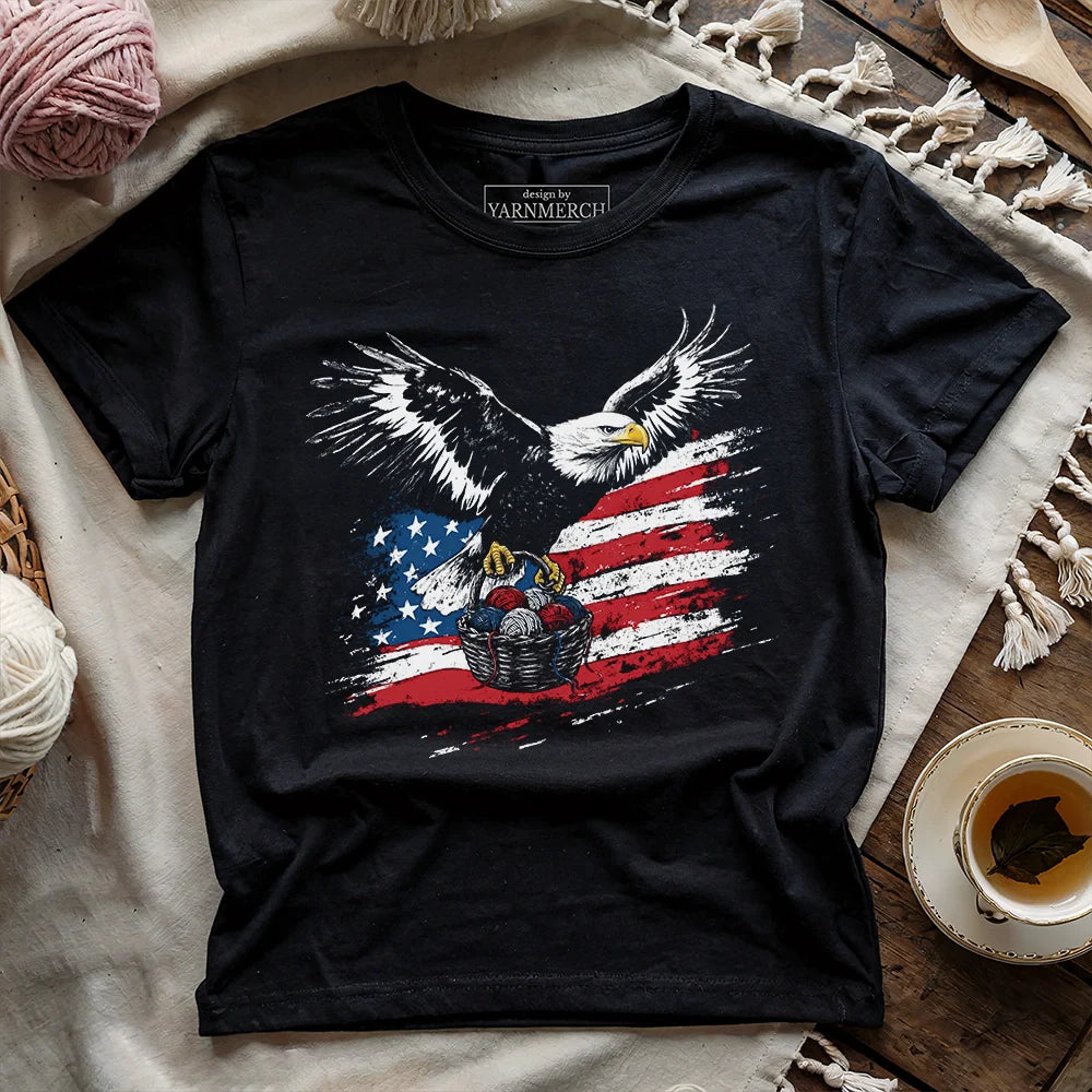 Eagle, Flag & Yarn T-shirt