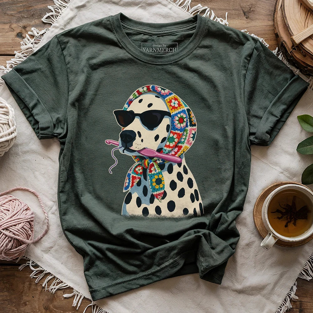 Granny Square Dalmatian T-shirt