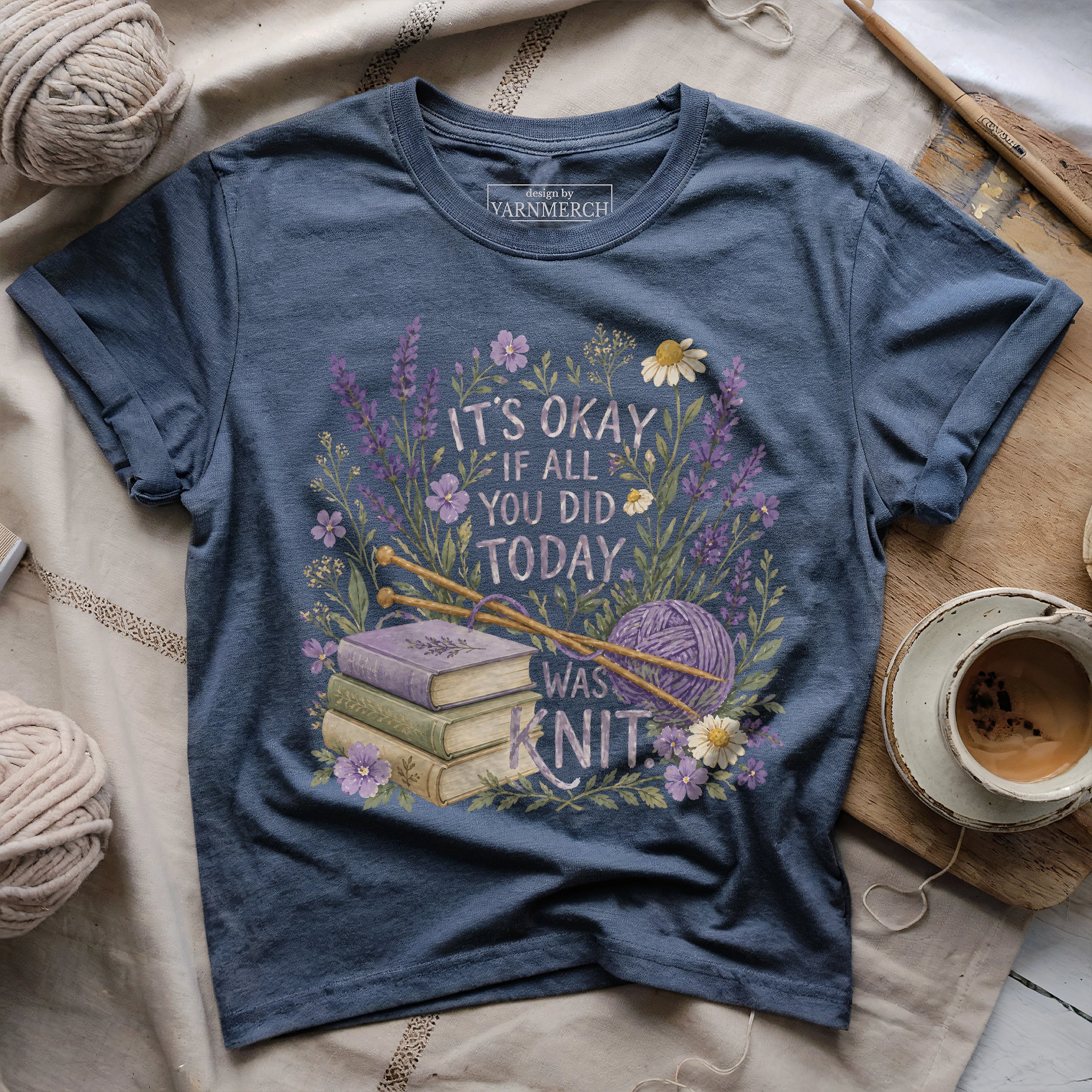 Knit And Book T-shirt