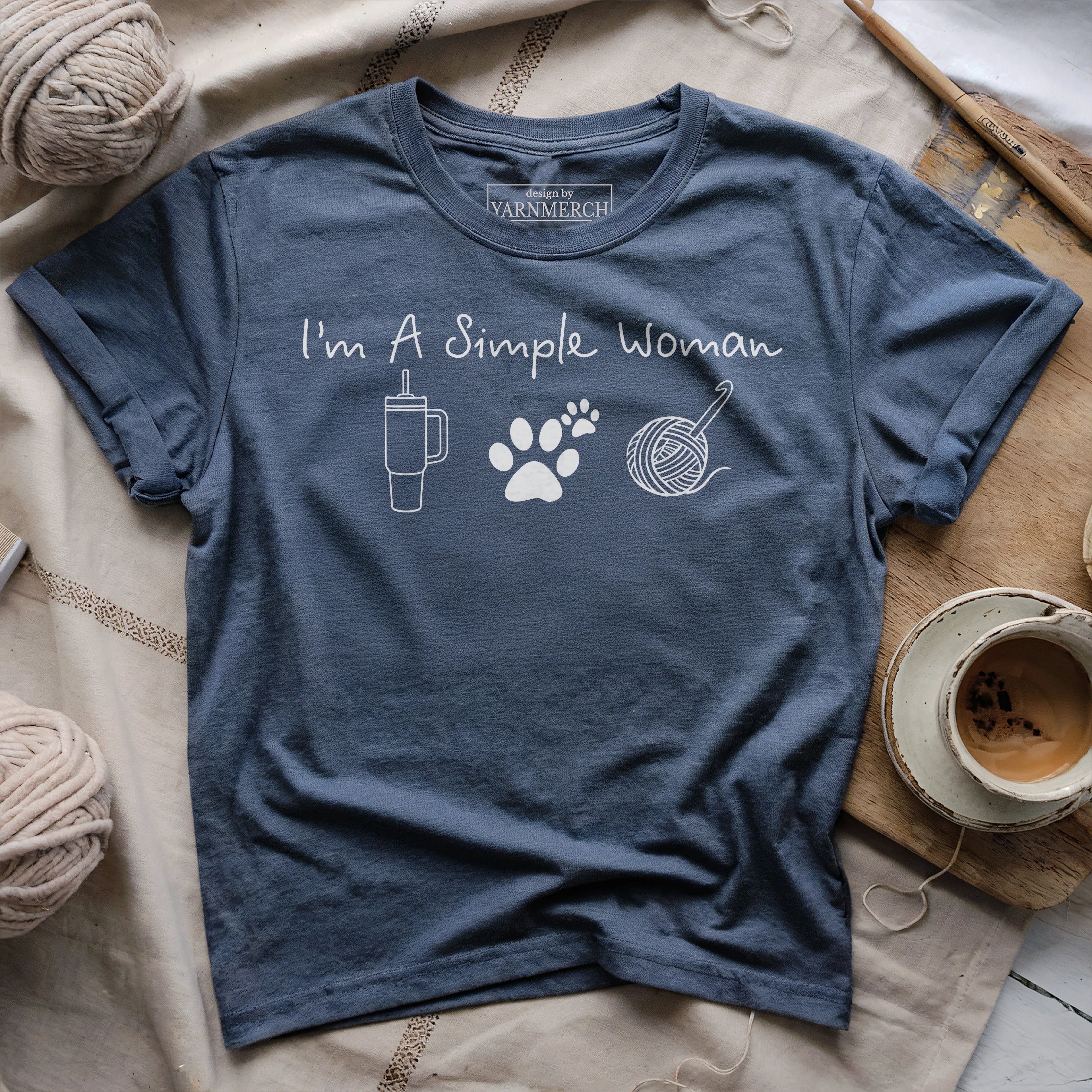 Simple Women Crochet T-shirt