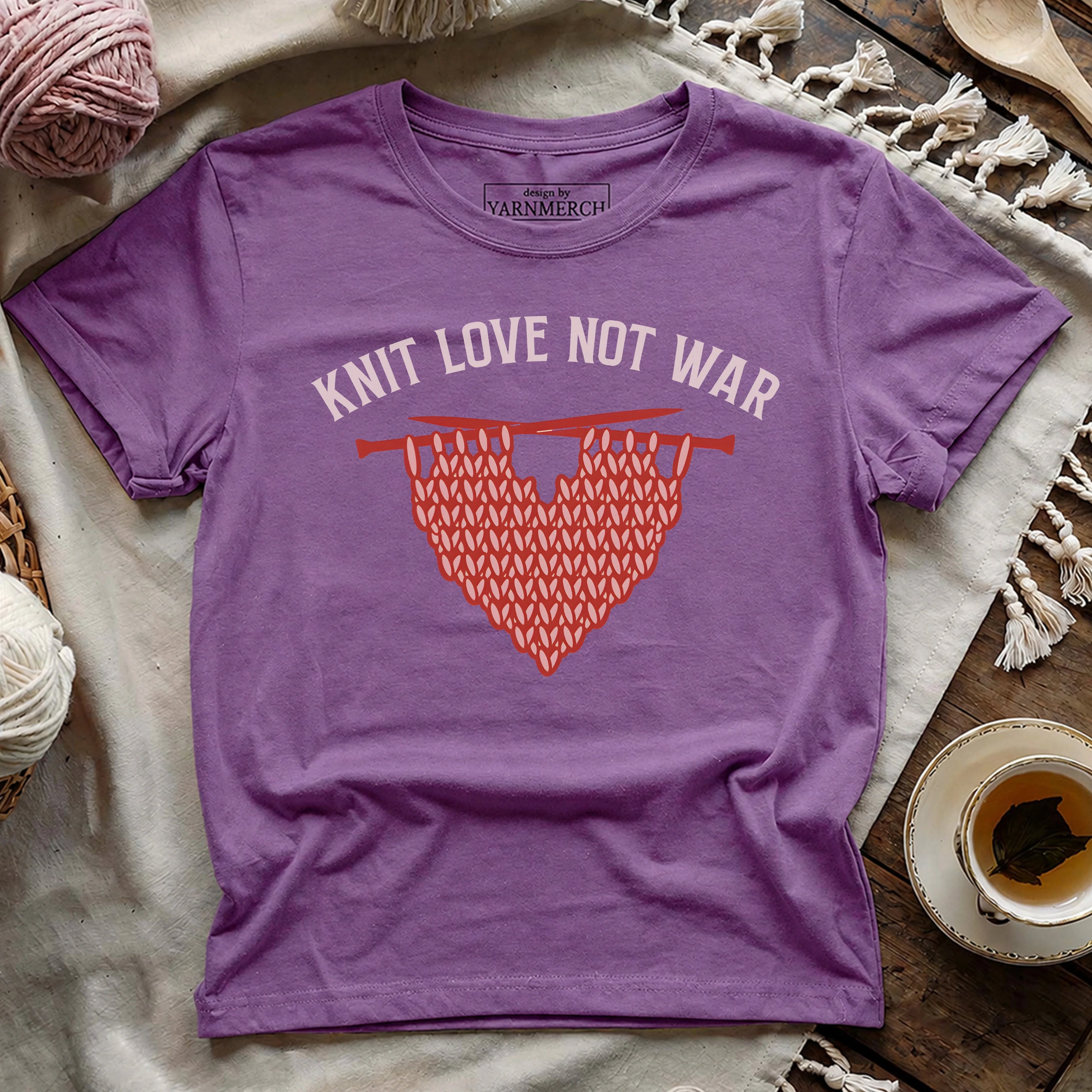 Knit Love Not War T-shirt