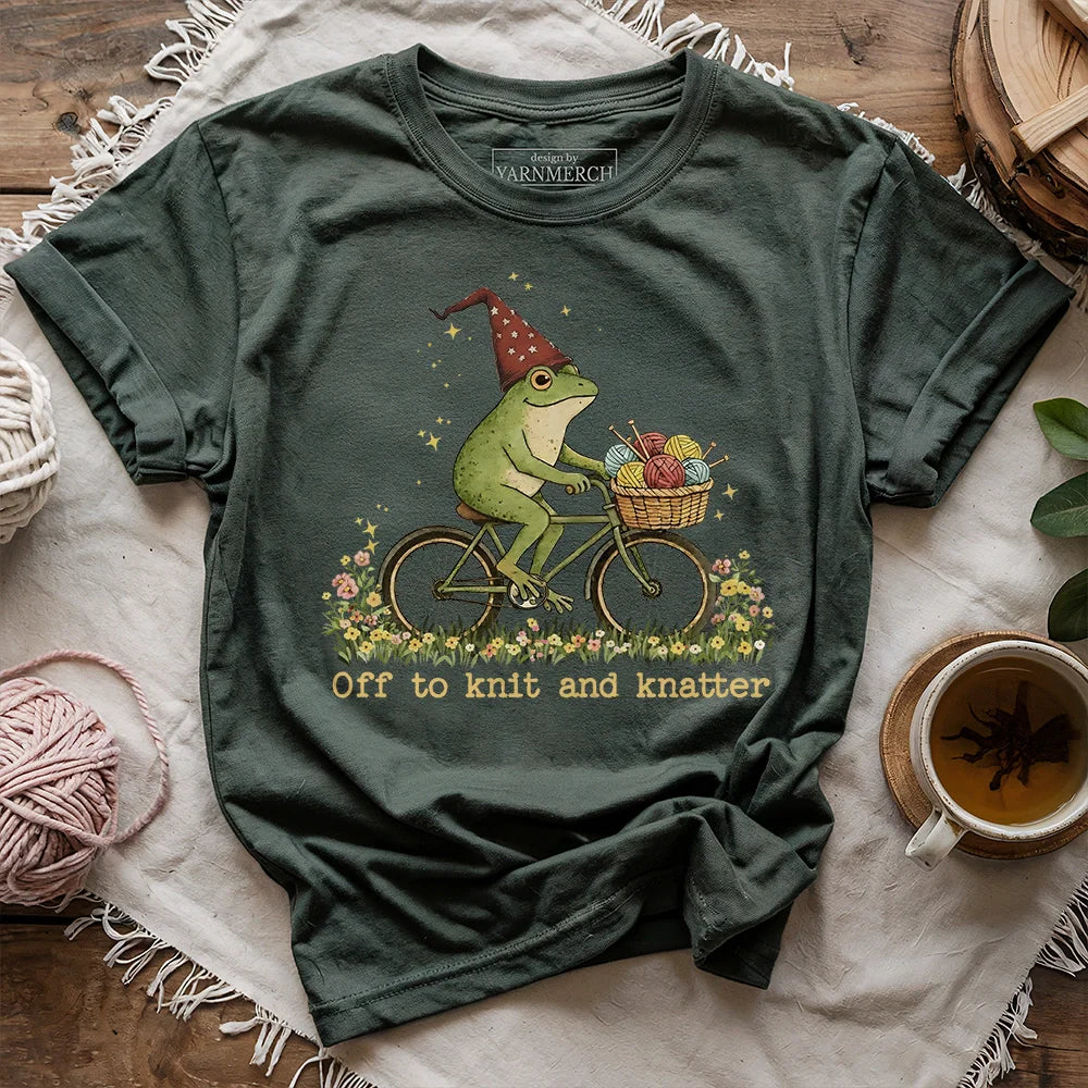 Off To Knit And Knatter T-shirt