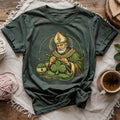 St.Patrick Crocheting Shamrock T-shirt