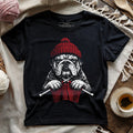 Vintage Knitting Bulldog T-shirt