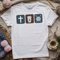 Jesus, Coffee & Knitting T-shirt