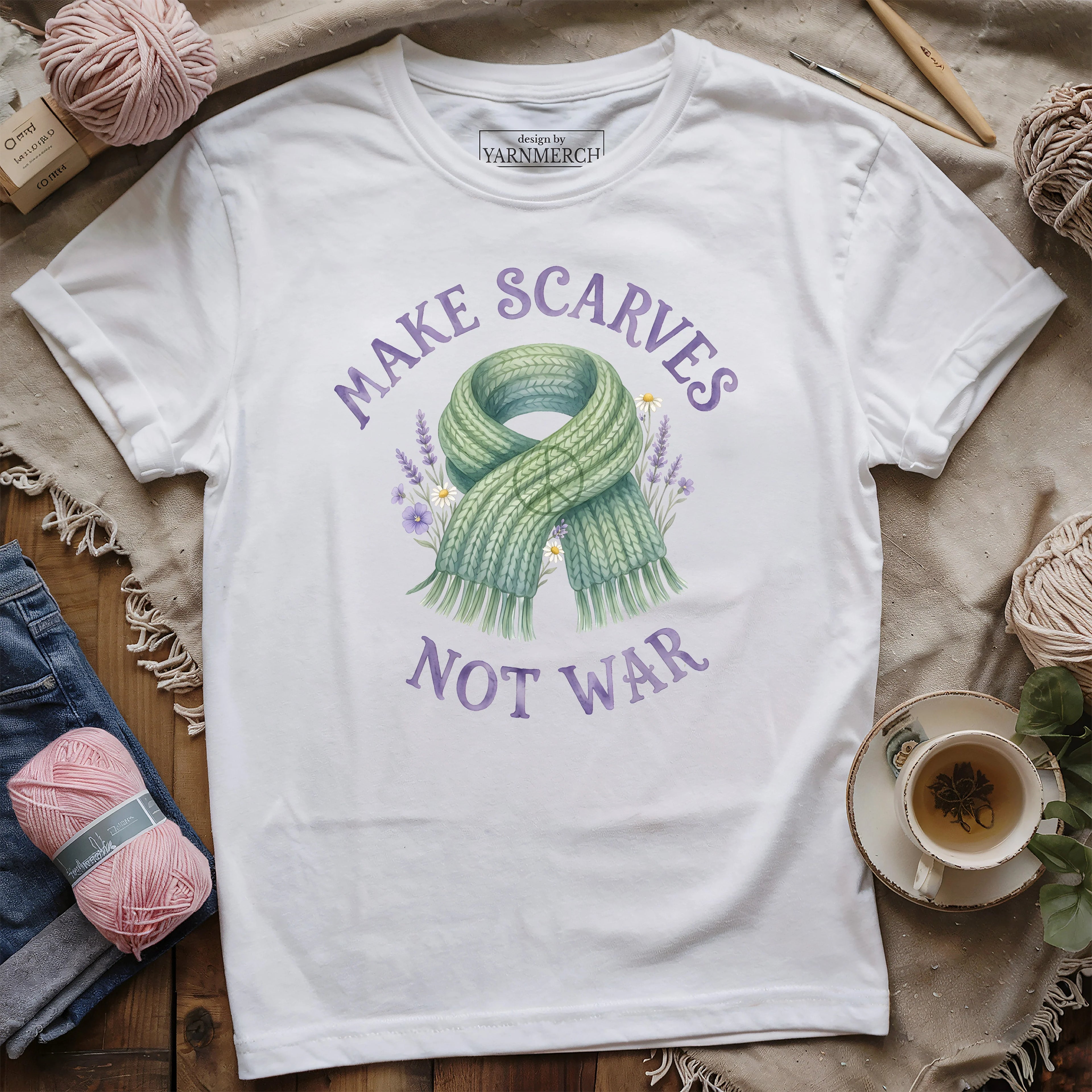 Make Scarves Not War T-shirt