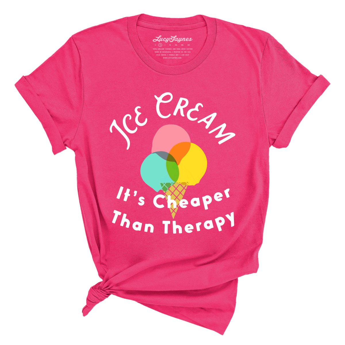 Ice Cream Cheaper Than Therapy Tee